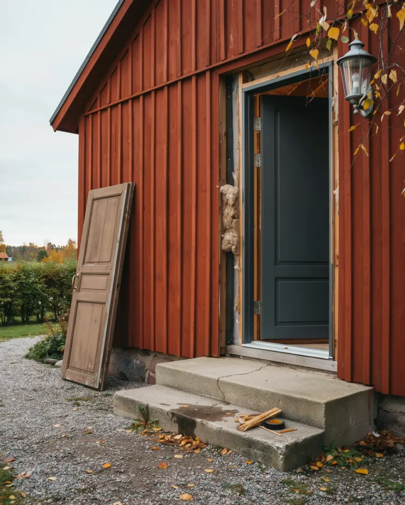 byta ytterd rr i villa s kerhet isolering m tt och montering som h ller t tt