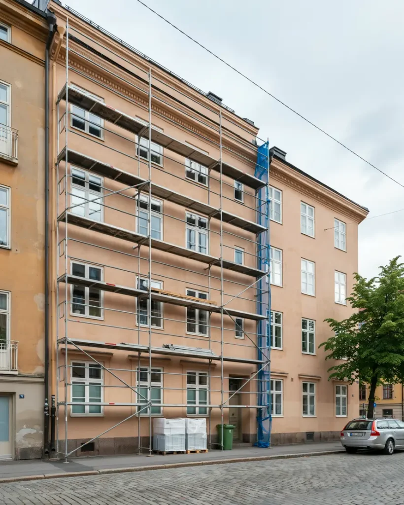 byggst llning hyrd och monterad f r f nsterbyte i birkastan vasastan