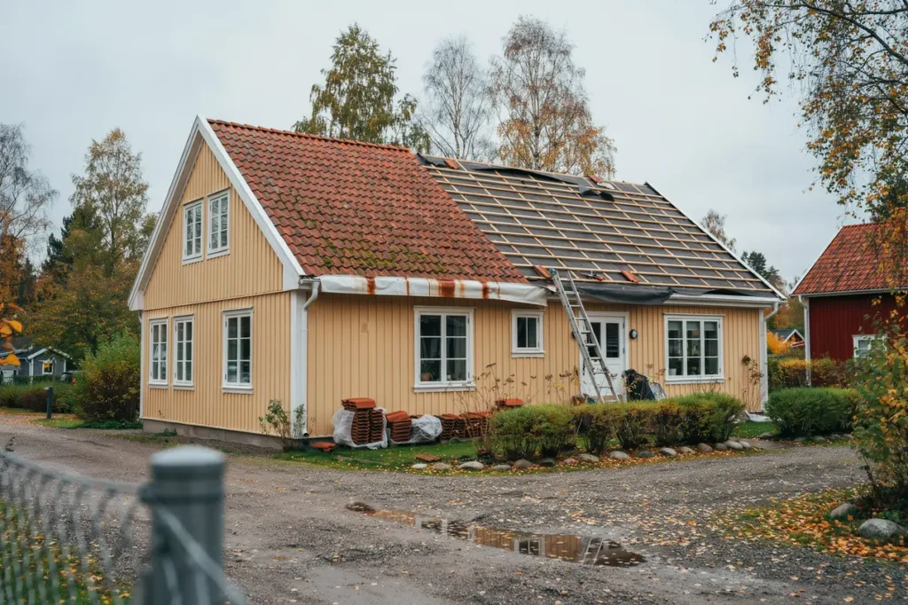 takl ggning och takbyte f r villa gare material kostnader och val som skyddar huset l ngsiktigt