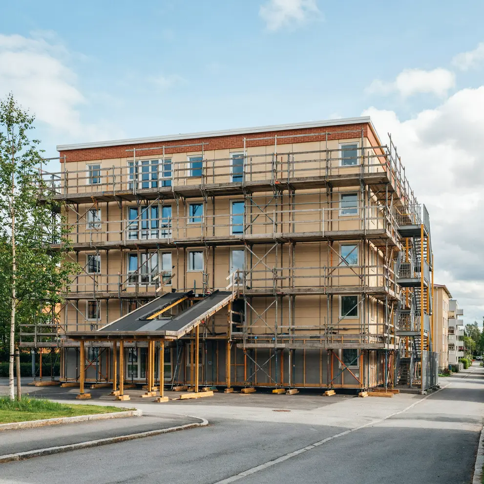 hyra montera byggstallning vasastan stockholm